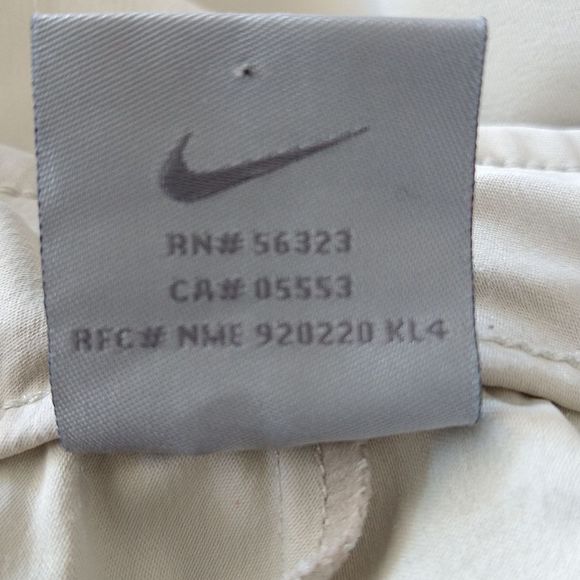 Nike Dry Fit Cream Cropped Drawstring Bottom Pants - Picture 10 of 16